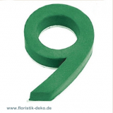 Nass Steckschaum Zahl Nr. 9 VE 1 St.