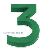 Nass Steckschaum Zahl Nr. 3 VE 1 St.